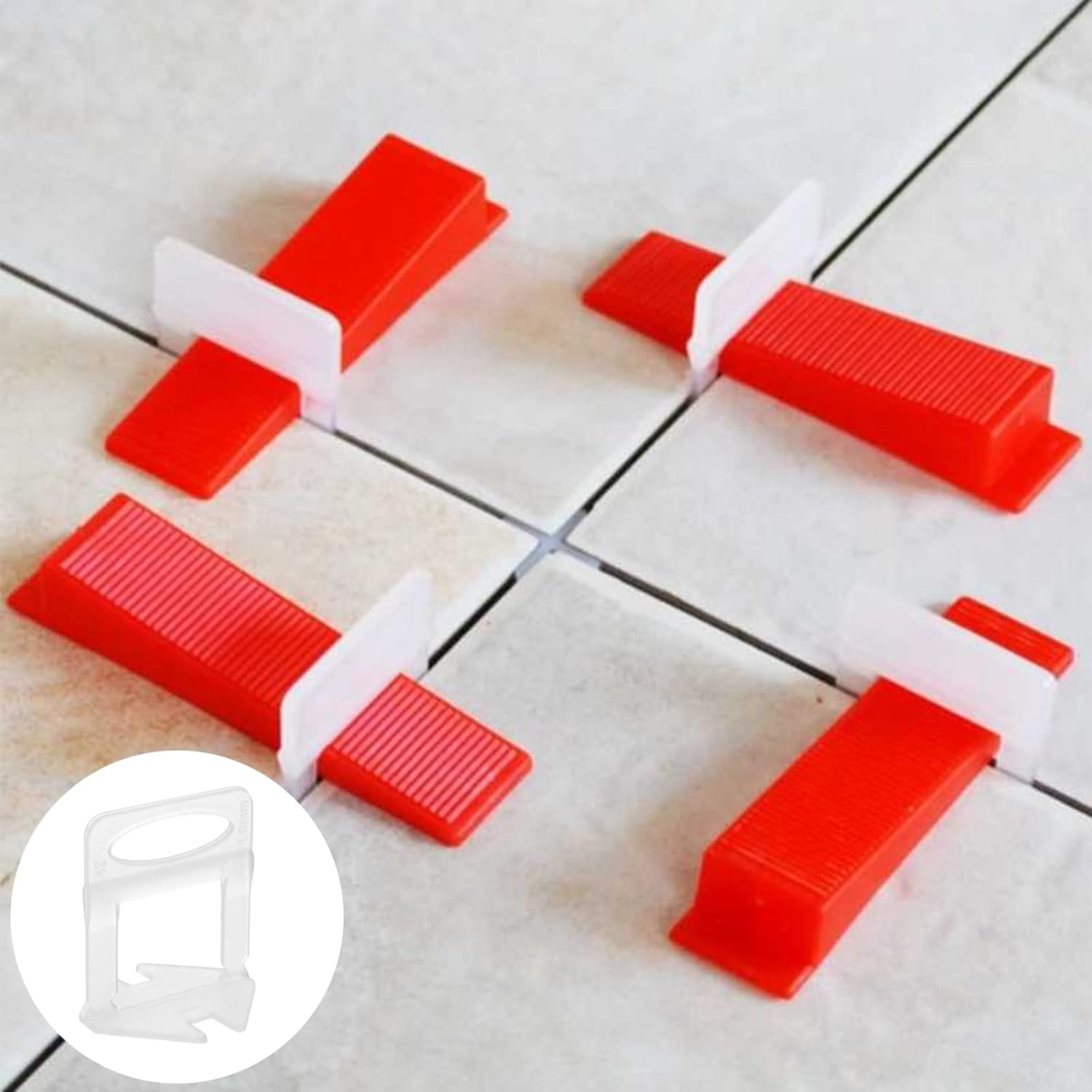Tile Leveling Clip - 100-delige set tegelnivelleringssysteem wiggen met clips