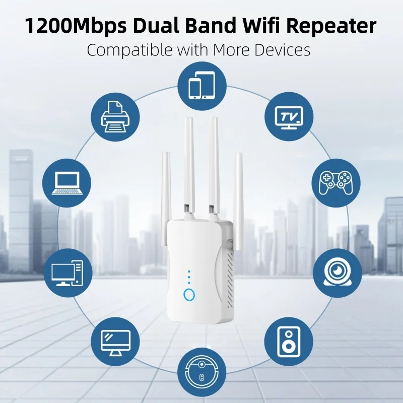Home Improvement And Hardware - 1200Mbps Dual Band WiFi Repeater Draadloze