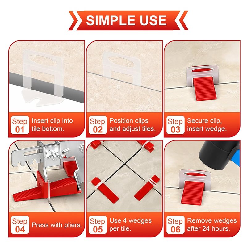 B03C – tegelverstelset, inclus - Tile Leveling Clip recensie en prijs