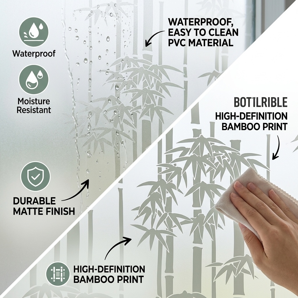 Elegante verticale bamboe-silh - Window Insulation Film recensie en prijs